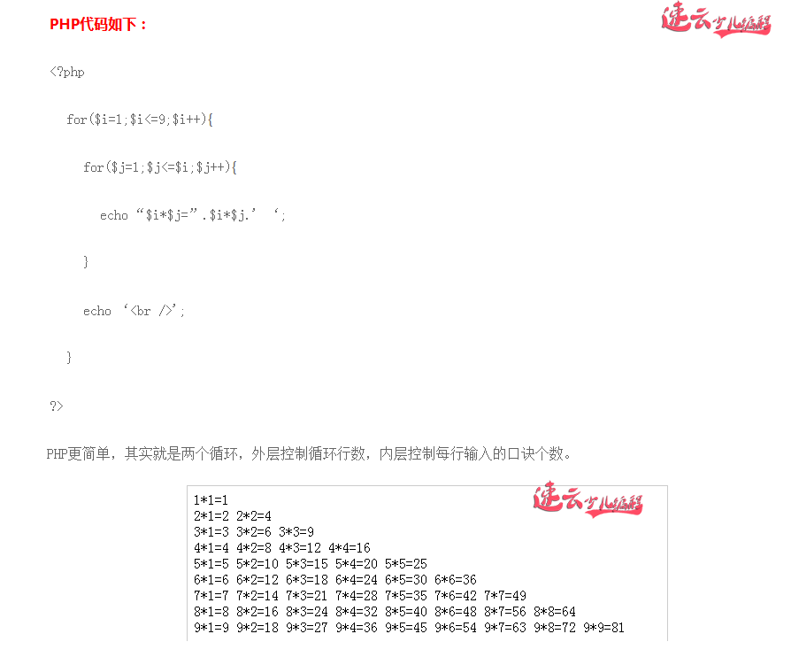 济南少儿编程 - 二年级学的九九乘法表五年级同学倒过来做，你的孩子学会了吗？「济南机器人编程 - 山东机器人编程 - 机器人编程」(图3)