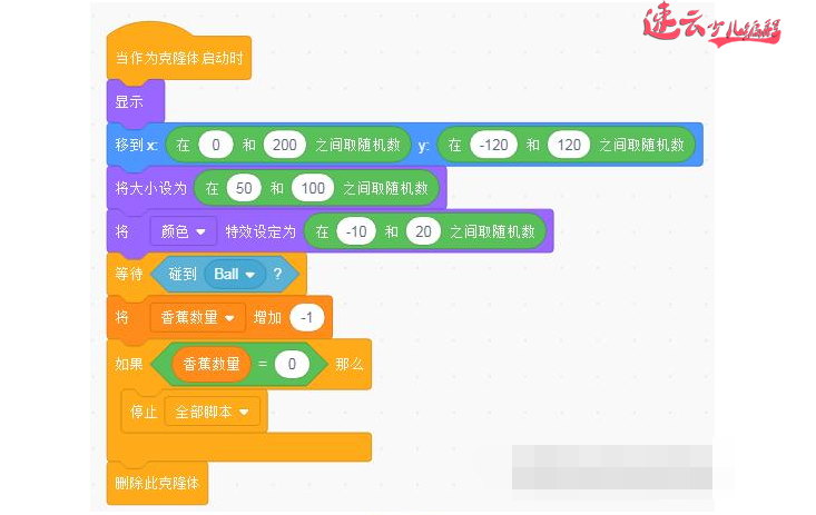 济南少儿编程：小学生用编程制作“球打香蕉”小游戏（上）~山东少儿编程~少儿编程(图15)